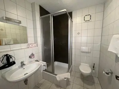 Ein Badezimmer in der Unterkunft Gartlacher Hof