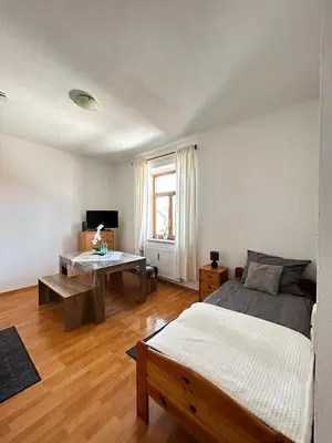 Ein Sitzbereich in der Unterkunft Wunderschönes Appartement Nahe der Berge