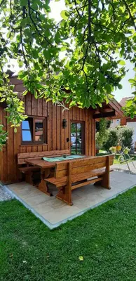Ein Garten an der Unterkunft Ferienwohnung Hilde