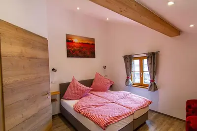 Ein Bett oder Betten in einem Zimmer der Unterkunft Ferienwohnung Hilde