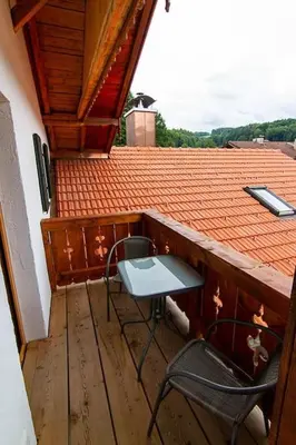 Ein Balkon oder eine Terrasse in der Unterkunft Ferienwohnung Hilde