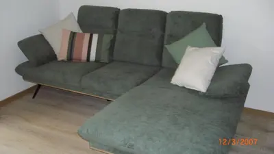 Ein Sitzbereich in der Unterkunft Ferienlodge Karwendelblick