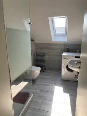 Ein Badezimmer in der Unterkunft Unterkunft für Arbeiter und Monteure