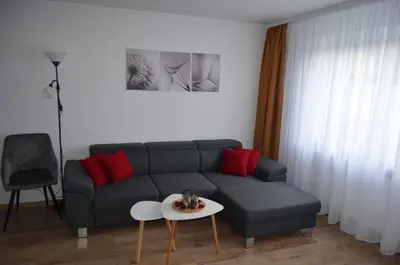 Ein Sitzbereich in der Unterkunft Cozy house with garden