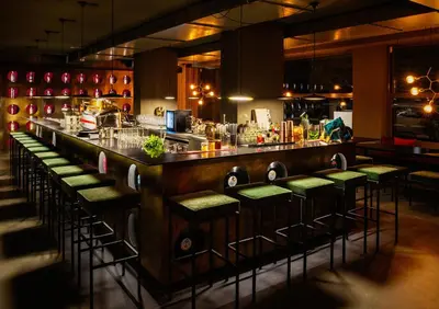 Lounge oder Bar in der Unterkunft Design-Hotel JAMS