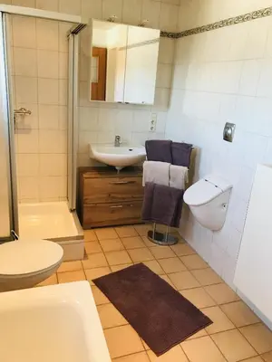 Ein Badezimmer in der Unterkunft Ferienwohnung Wia Dahoam
