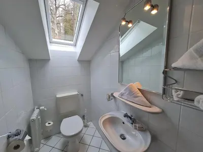 Ein Badezimmer in der Unterkunft AlpenHorizont