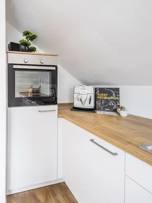 Küche/Küchenzeile in der Unterkunft Ferienwohnung am Park in Schwabmünchen