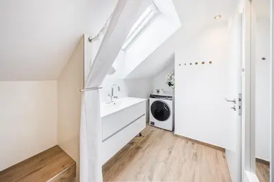 Küche/Küchenzeile in der Unterkunft Ferienwohnung am Park in Schwabmünchen