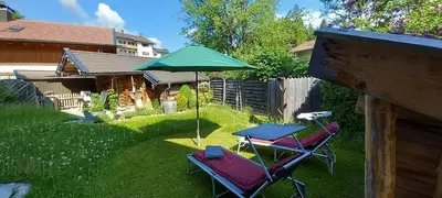 Ein Garten an der Unterkunft Ferienwohnungen Kaiser Franz