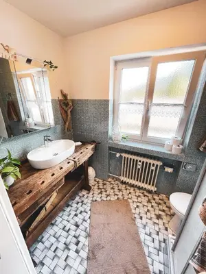 Ein Badezimmer in der Unterkunft Ferienwohnungen Kaiser Franz