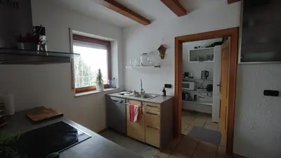 Küche/Küchenzeile in der Unterkunft Monteursunterkunft Egenhofen - fitters' accommodation with shared kitchen