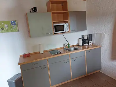 Küche/Küchenzeile in der Unterkunft Ferienwohnung Hofbauer