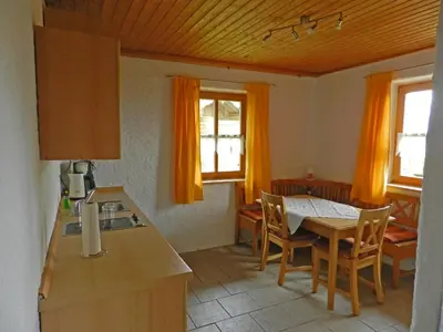 Küche/Küchenzeile in der Unterkunft Ferienwohnung Hofbauer