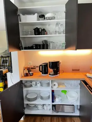 Küche/Küchenzeile in der Unterkunft Ammersee Apartment Schondorf