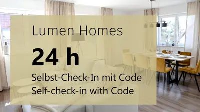 Grundriss der Unterkunft Lumen Homes - Design-Apartment nahe Audi und Altstadt, 3 Zimmer, über 100 m2, Balkon