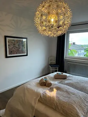 Ein Bett oder Betten in einem Zimmer der Unterkunft Von der Felsen