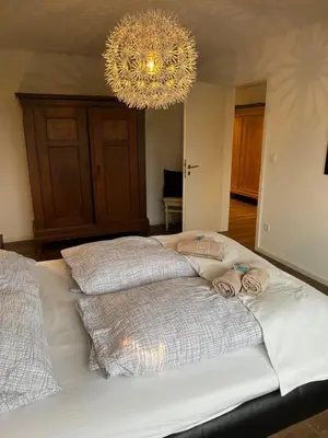 Ein Bett oder Betten in einem Zimmer der Unterkunft Von der Felsen
