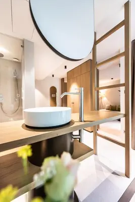 Ein Bett oder Betten in einem Zimmer der Unterkunft Hotel BERGEBLICK