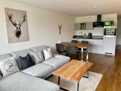 Küche/Küchenzeile in der Unterkunft Apartment BERGseetraum - Bergblick, neu renoviert, gemütlich, familienfreundlich