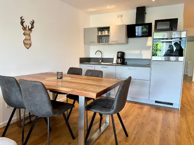 Küche/Küchenzeile in der Unterkunft Apartment BERGseetraum - Bergblick, neu renoviert, gemütlich, familienfreundlich