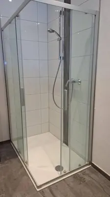 Ein Badezimmer in der Unterkunft Ferienhaus am Ammersee in Bierdorf