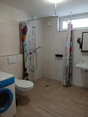 Ein Badezimmer in der Unterkunft Apartement auf dem Lande