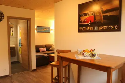 Ein Sitzbereich in der Unterkunft Ferienwohnung Jaud - Gmund am Tegernsee