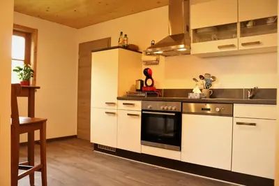 Küche/Küchenzeile in der Unterkunft Ferienwohnung Jaud - Gmund am Tegernsee