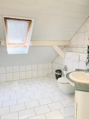 Ein Badezimmer in der Unterkunft Apartment amidst nature-Riverdale, north of Munich