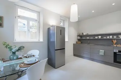 Küche/Küchenzeile in der Unterkunft Exklusiv: Historisches Apartment mit Deckengewölbe