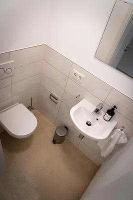 Ein Badezimmer in der Unterkunft Design Apartment Alpenvorstadt